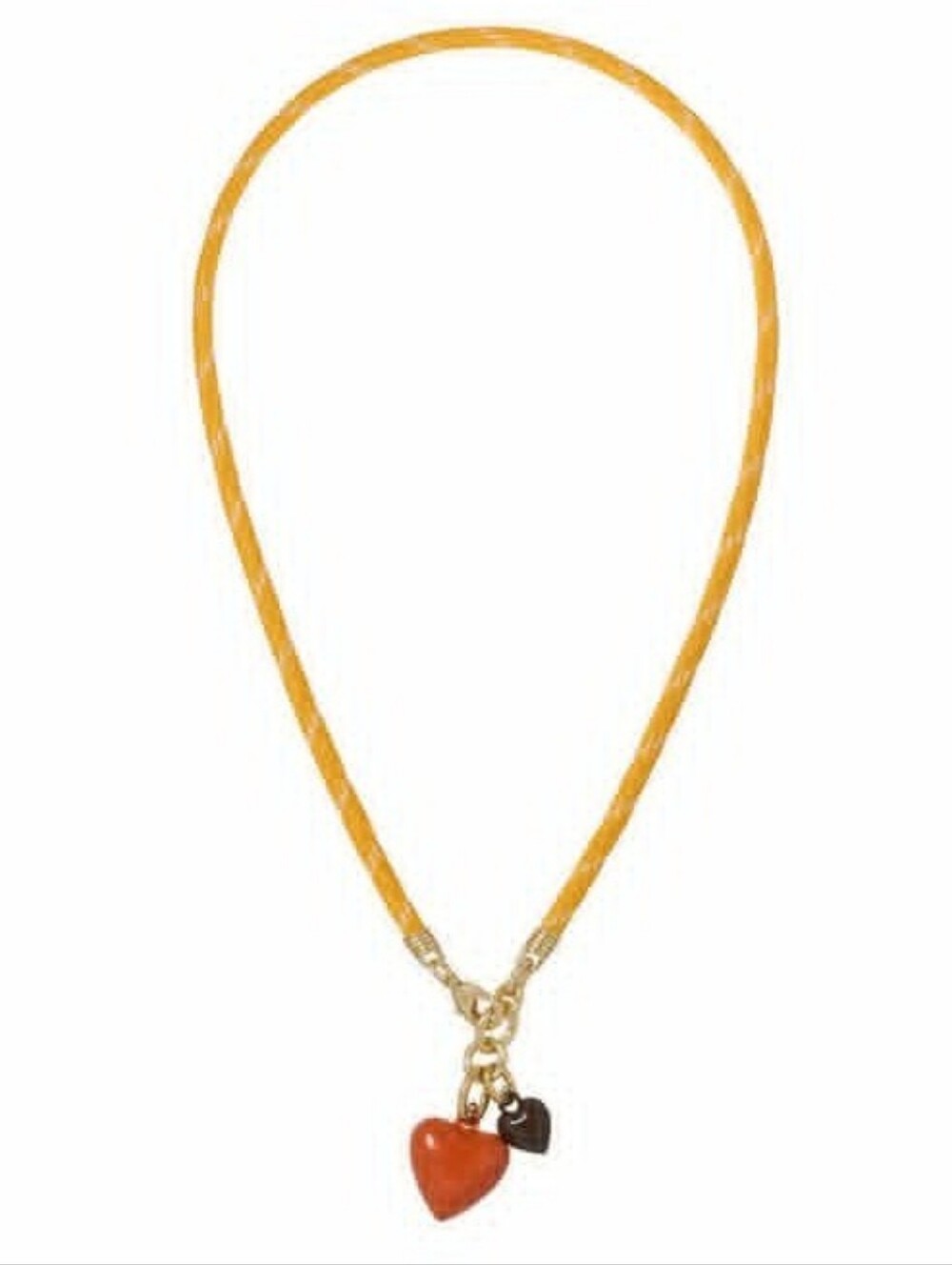Roxanne Assoulin The Happy Cord Mini Double Heart Necklace
